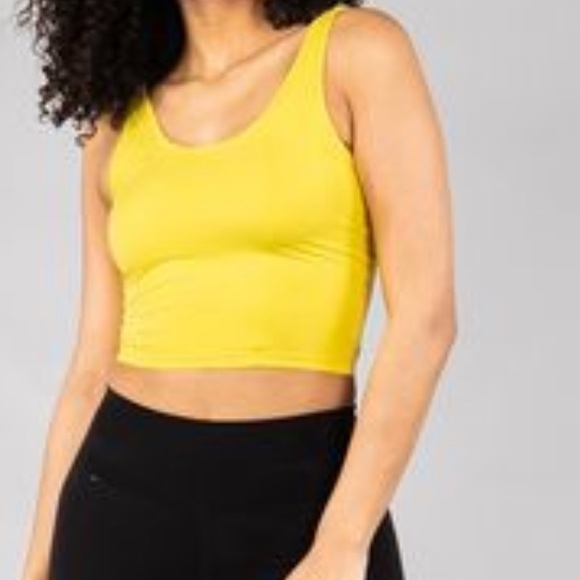 BuffBunny Yellow Bae Crop Top - Picture 2 of 3